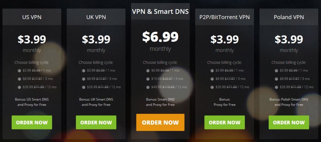 vpn pricing